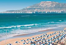 View of the beautiful Agadir beach